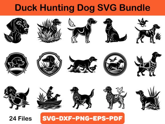 Duck Hunting Dog SVG Bundle