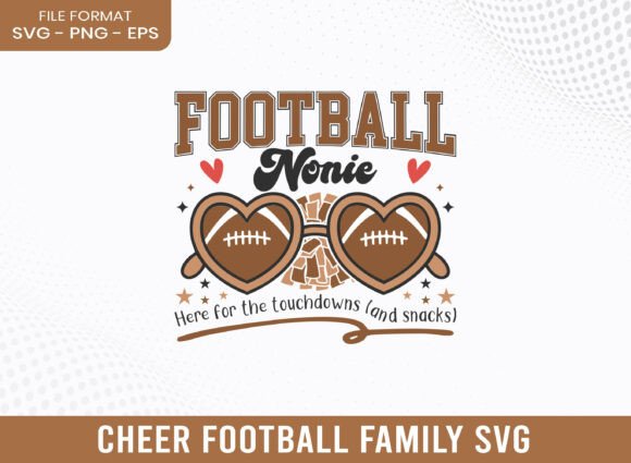 Football Nonie Cheer Football Family SVG