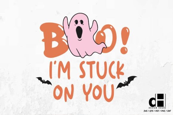 Halloween Boo I’m Stuck on You SVG PNG
