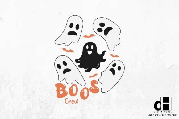 Halloween Boos Ghost Boos Crew SVG PNG