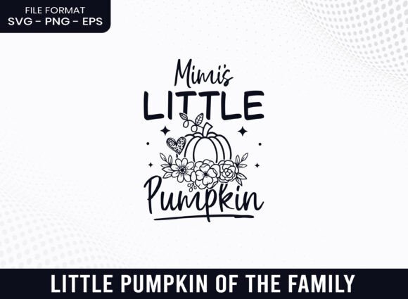 Mimi's Little Pumpkin Floral Fall SVG