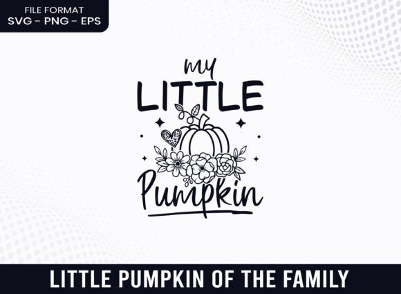 My Little Pumpkin Floral Fall SVG
