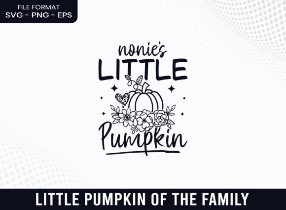 Nonie's Little Pumpkin Floral Fall SVG