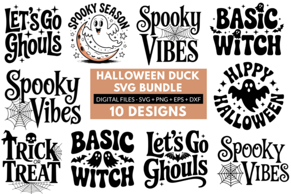 Retro Halloween Quotes SVG Bundle