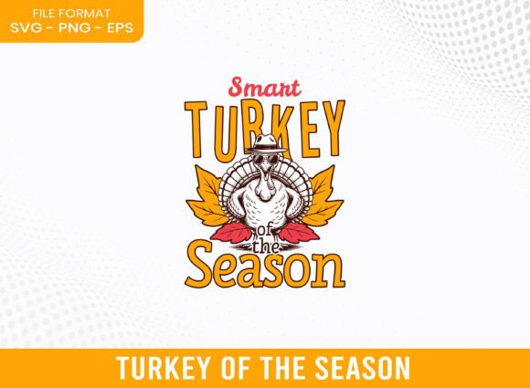 Smart Turkey of the Fall Season SVG