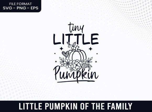 Tiny Little Pumpkin Floral Fall SVG
