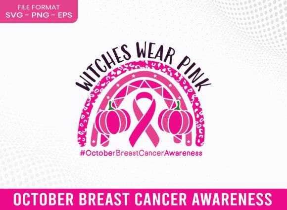 Witches Wear Pink Breast Cancer SVG